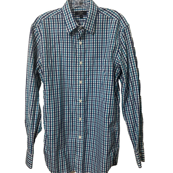 J. Crew Factory Other - J. Crew Factory Men's Button Down Checked Shirt Wrinkle Free Size Med 15-15 1/2